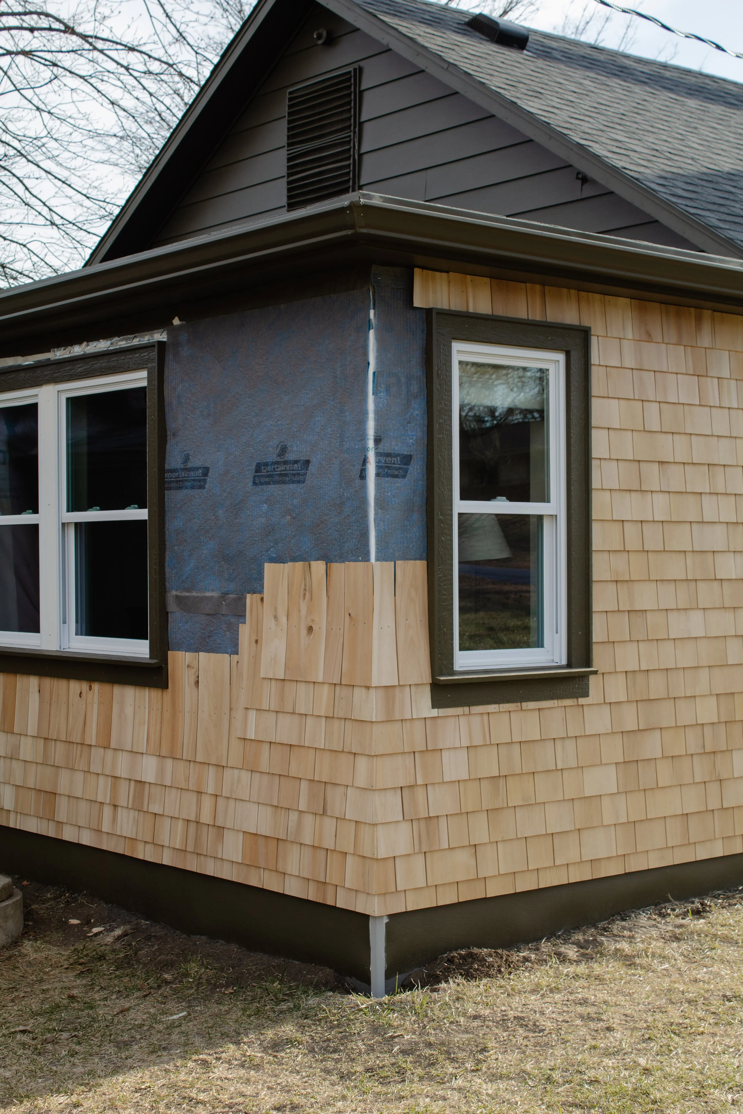 Progress Report A Peek At Our Cedar Shingle Siding (So Far) & How We